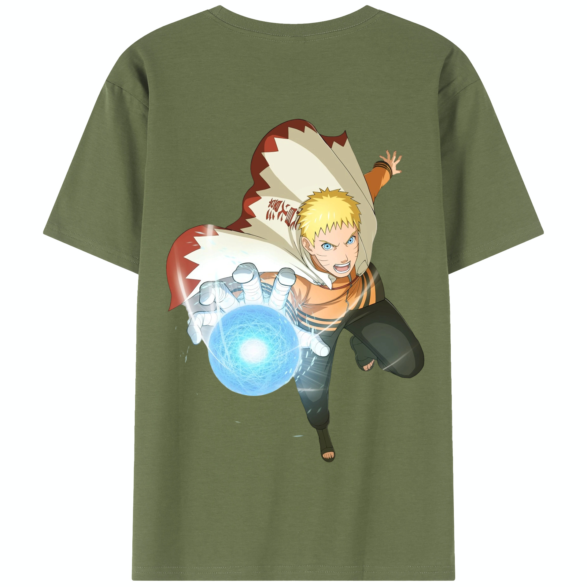 （画像用） NARUTO -ナルト- うずまき ナルト Uzumaki Naruto 綿100％半袖Tシャツ（背面プリント）